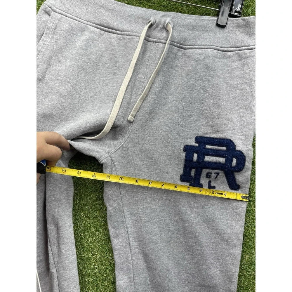 Polo Ralph Lauren Sweatpants Mens Medium PRL 67 Chenille Patch Fleece Joggers